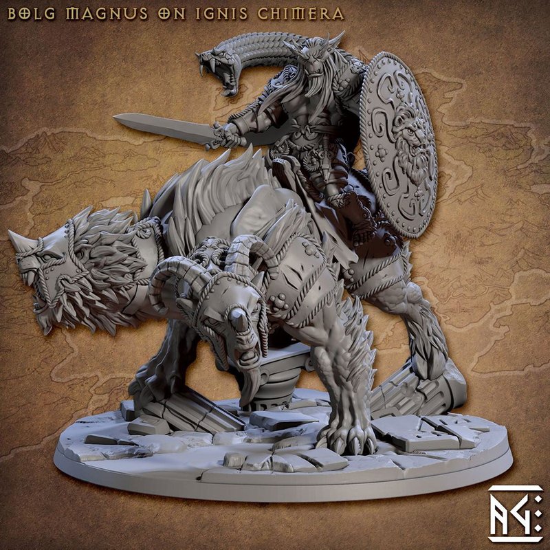 Bolg Magnus On Ignis Chimera 3D-printed model