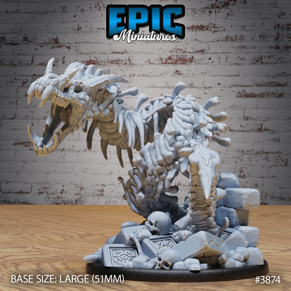 Bone Naga 3D-printed model