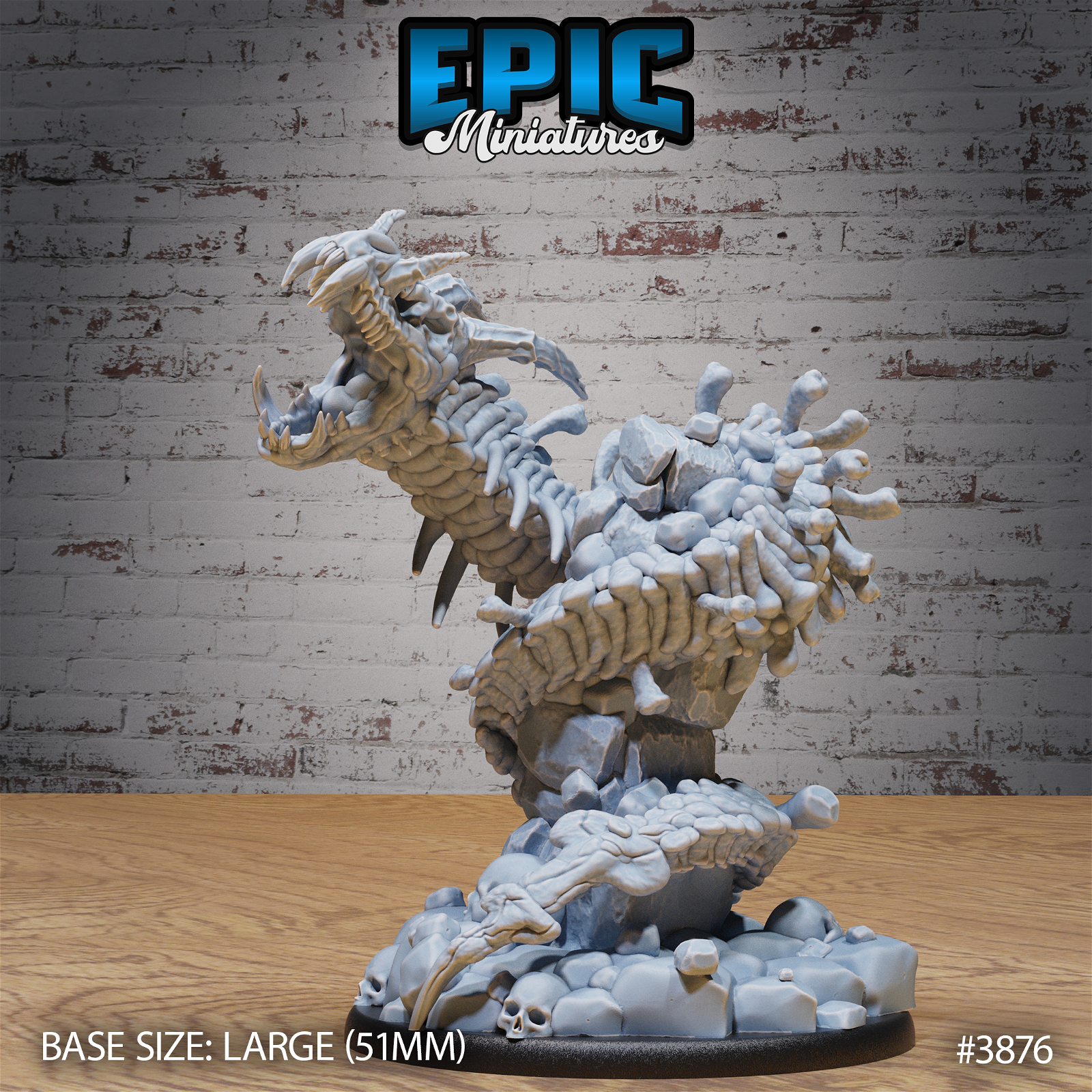 Bone Naga - The Printable Dragon