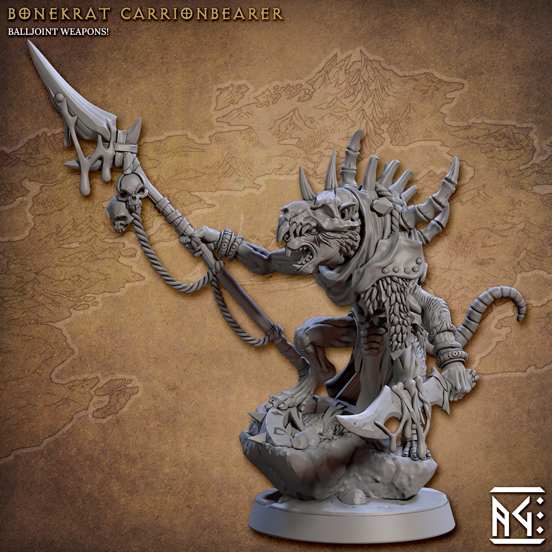 Bonekrat Carrionbearer - The Printable Dragon