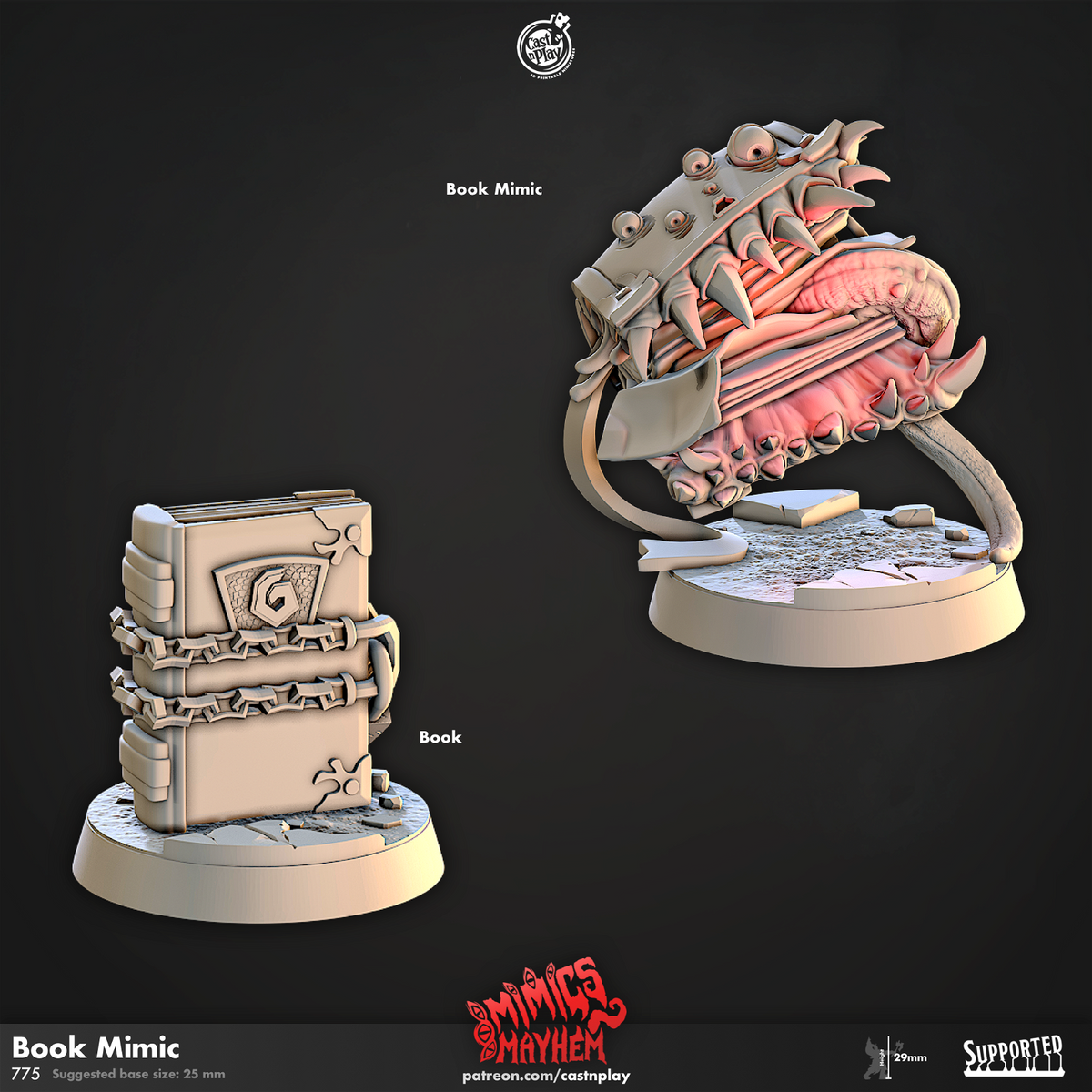 Book Mimic - The Printable Dragon