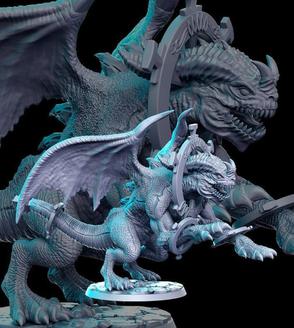 Bound Sand Dragon 3D-printed model