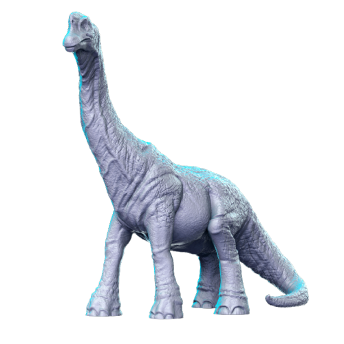 Brachiosaurus 3D-printed model