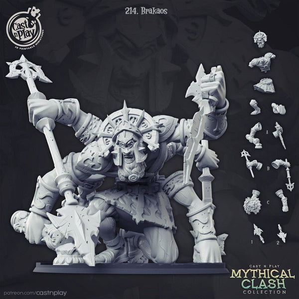 Brakaos 3D-printed model