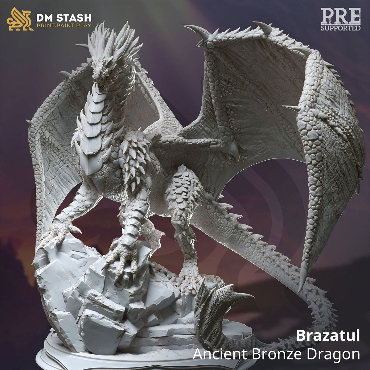 Brazatul Ancient Bronze Dragon - The Printable Dragon