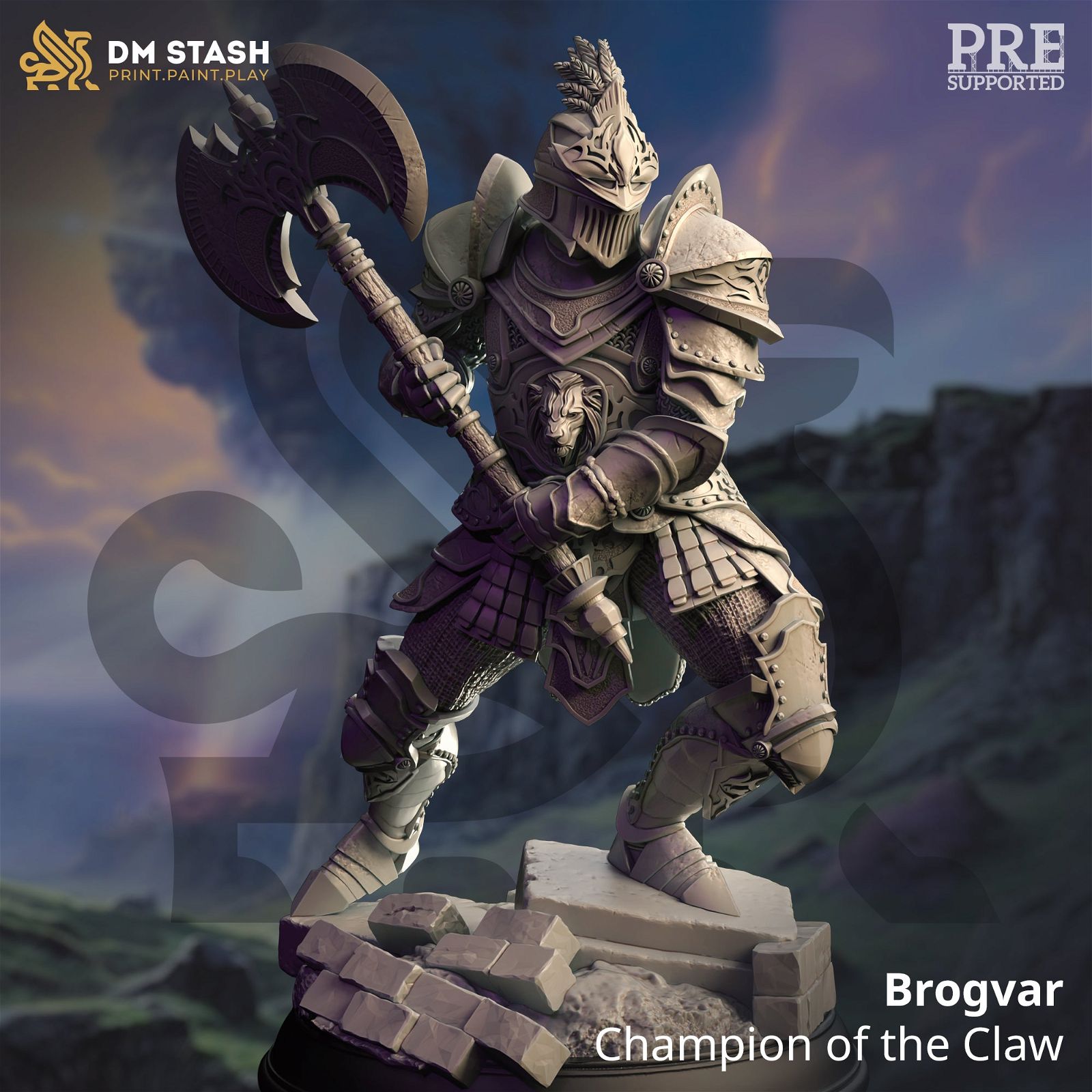 Brogvar Champion Of The Claw - The Printable Dragon