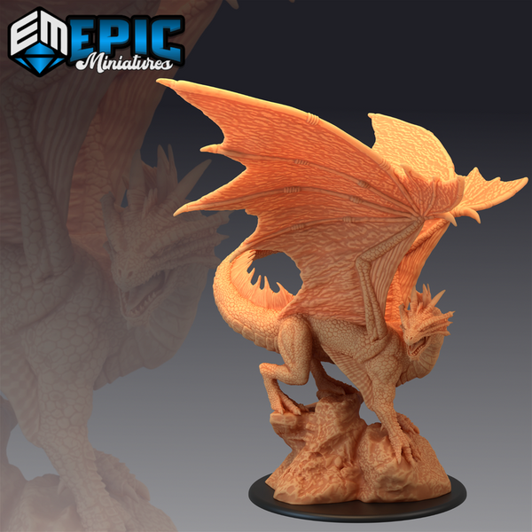 Bronze Dragon 3D-printed model