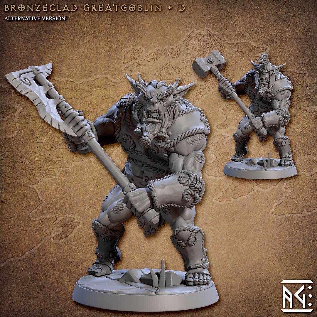 Bronzeclad Greatgoblins - The Printable Dragon