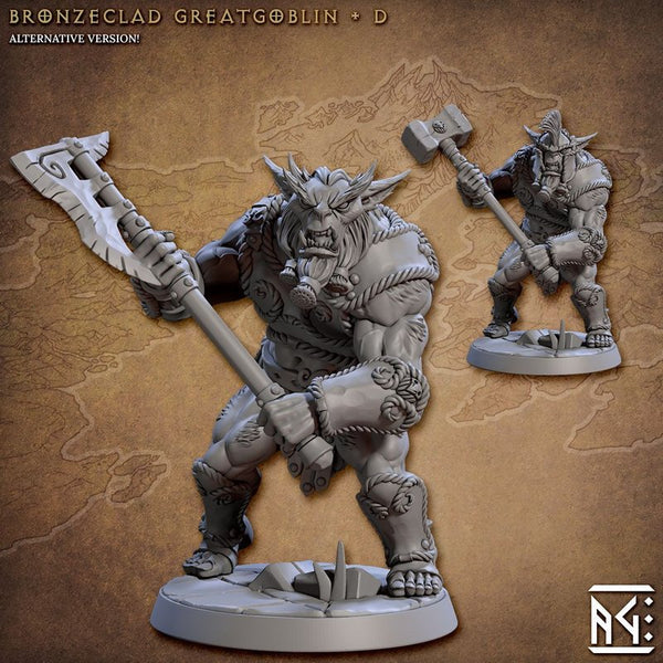 Bronzeclad Greatgoblins 3D-printed model
