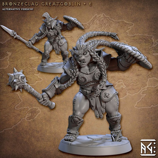 Bronzeclad Greatgoblins 3D-printed model
