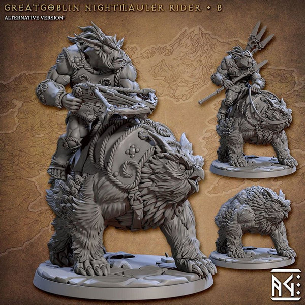 Brozneclad Nightmauler 3D-printed model
