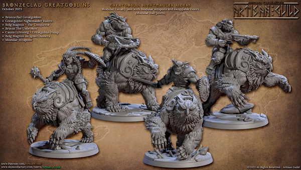 Brozneclad Nightmauler 3D-printed model