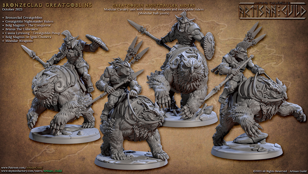 Brozneclad Nightmauler 3D-printed model