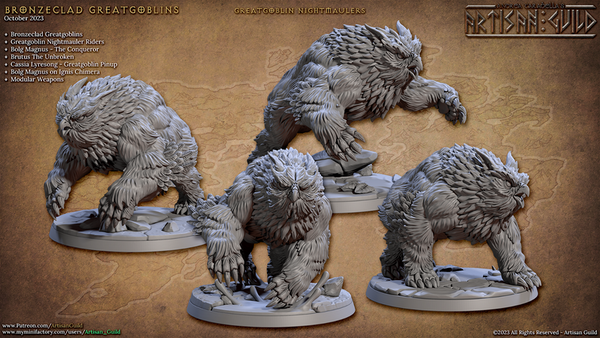 Brozneclad Nightmauler 3D-printed model