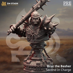 Bruz the Basher - Second In Charge Bust 3D-printed model