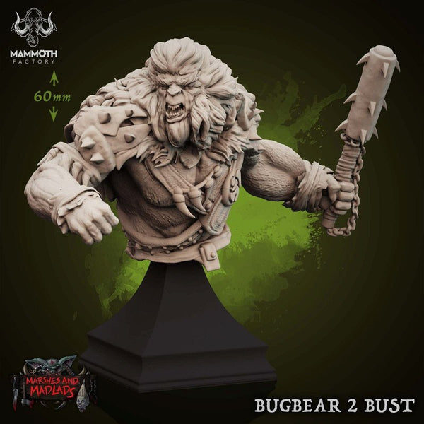 Bugbear Bust 3D-printed model