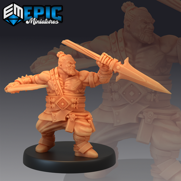 Bulky Dwarf 3D-printed model