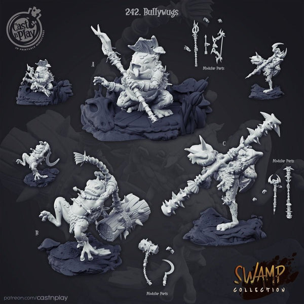 Bullywugs 3D-printed model