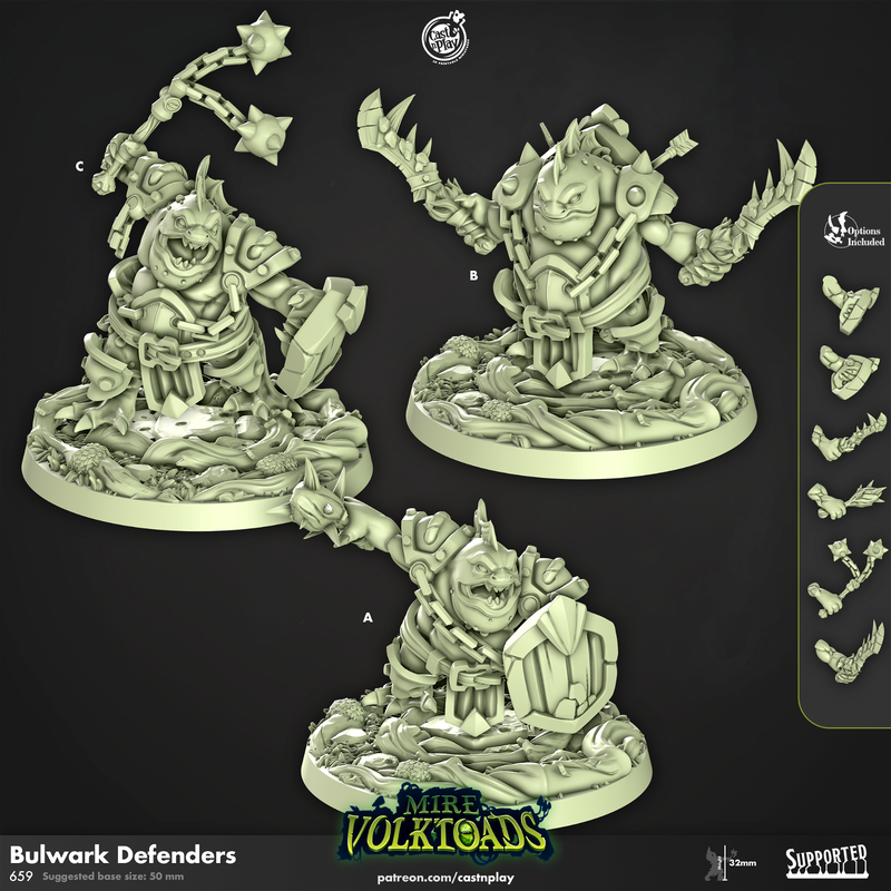 Bulwark Defenders 3D-printed model