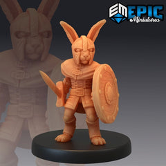 Bunny Soldier 3D-printed model