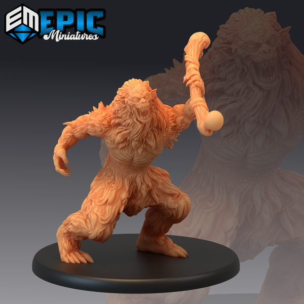 Burrowing Troll 3D-printed model