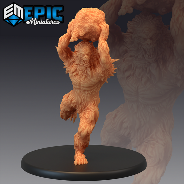 Burrowing Troll 3D-printed model