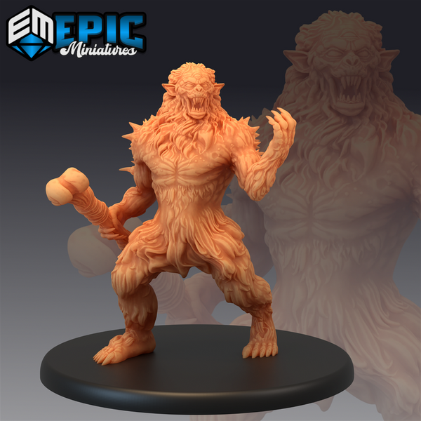 Burrowing Troll 3D-printed model