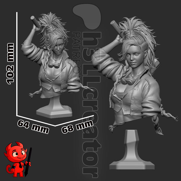 Gemma Bust 3D-printed model