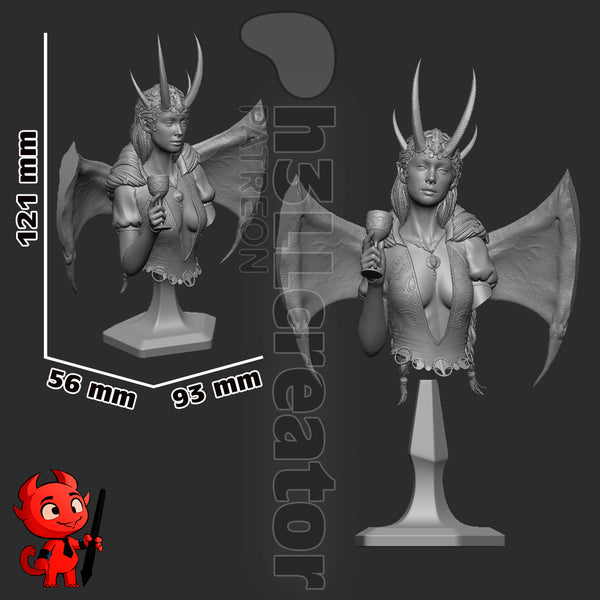 Mizora Bust 3D-printed model