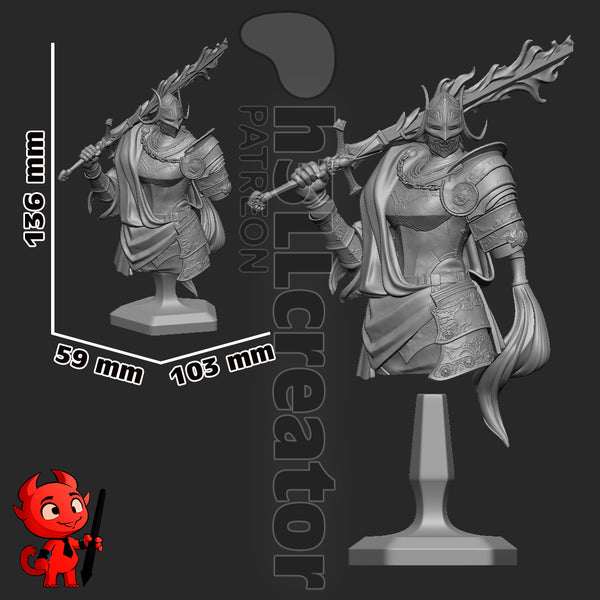 Rellana Bust 3D-printed model