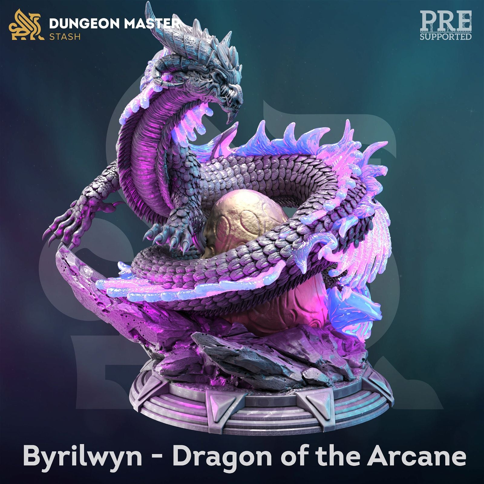 Byrilwyn Dragon Of The Arcane - The Printable Dragon