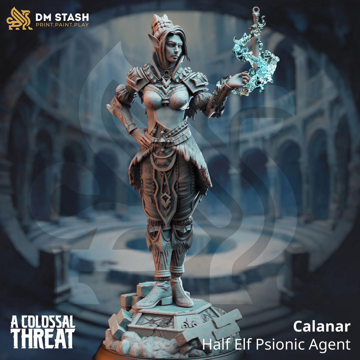 Calanar - Half Elf Psionic Agent - The Printable Dragon