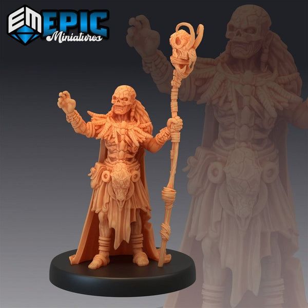 Cannibal Tribe Shaman 3D-printed model