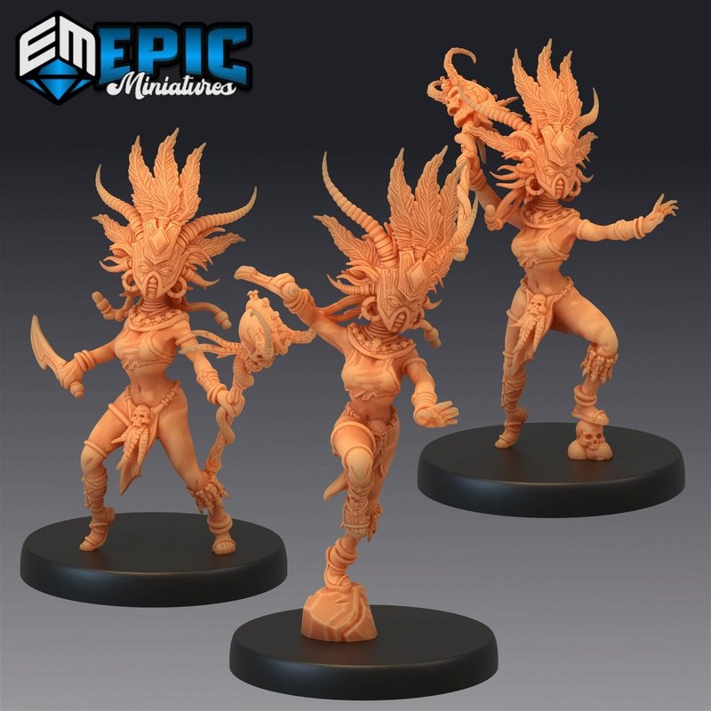 Cannibal Tribe Witch 3D-printed model