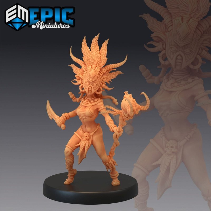 Cannibal Tribe Witch 3D-printed model