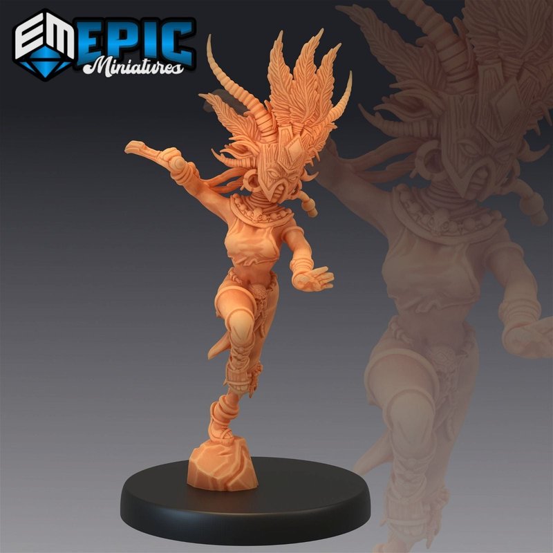 Cannibal Tribe Witch 3D-printed model