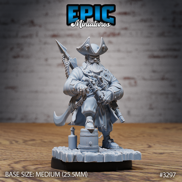 Captain Hornigold 3D-printed model