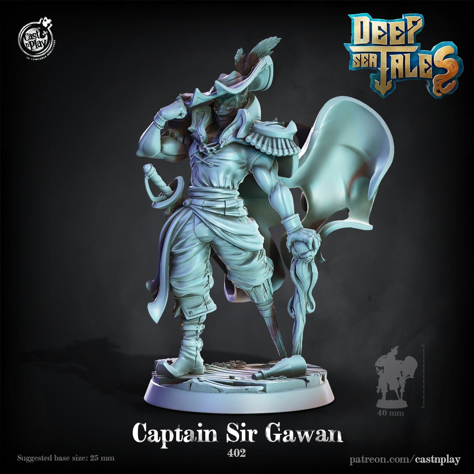 Captain Sir Gawan - The Printable Dragon