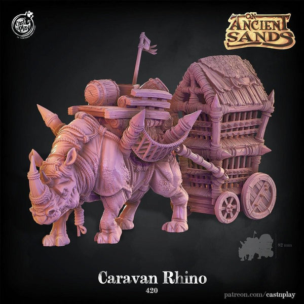 Caravan Rhino 3D-printed model