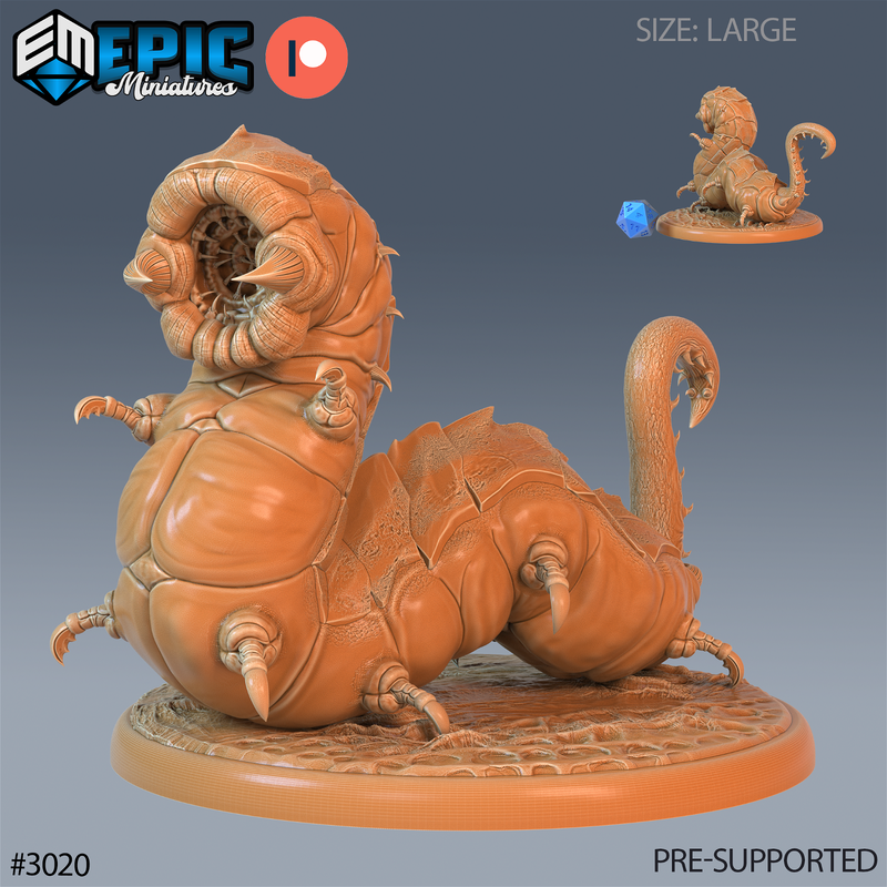 Carrion Worm 3D-printed model