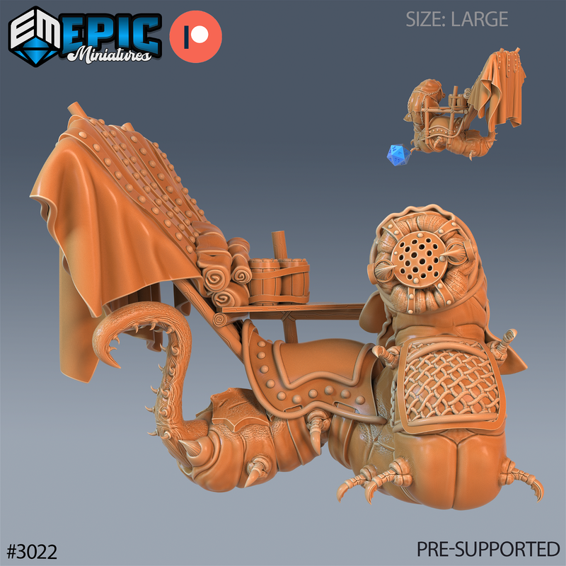 Carrion Worm 3D-printed model