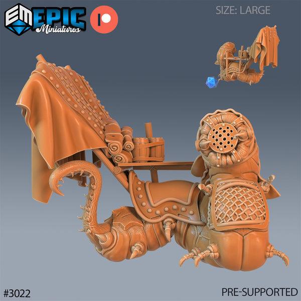 Carrion Worm 3D-printed model