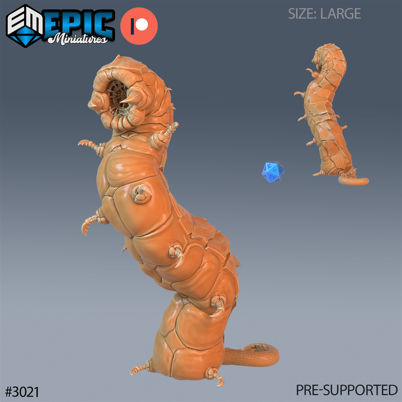 Carrion Worm 3D-printed model