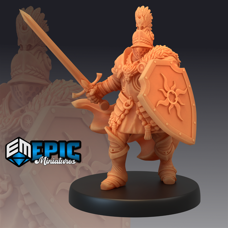 Castle Knight 3D-printed model
