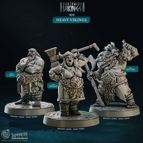 Heavy Vikings 3D-printed model