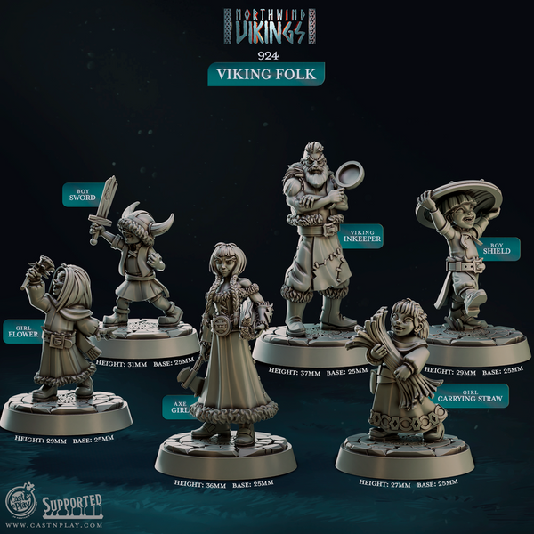 Viking folk 3D-printed model