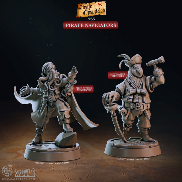 Pirate Navigators 3D-printed model