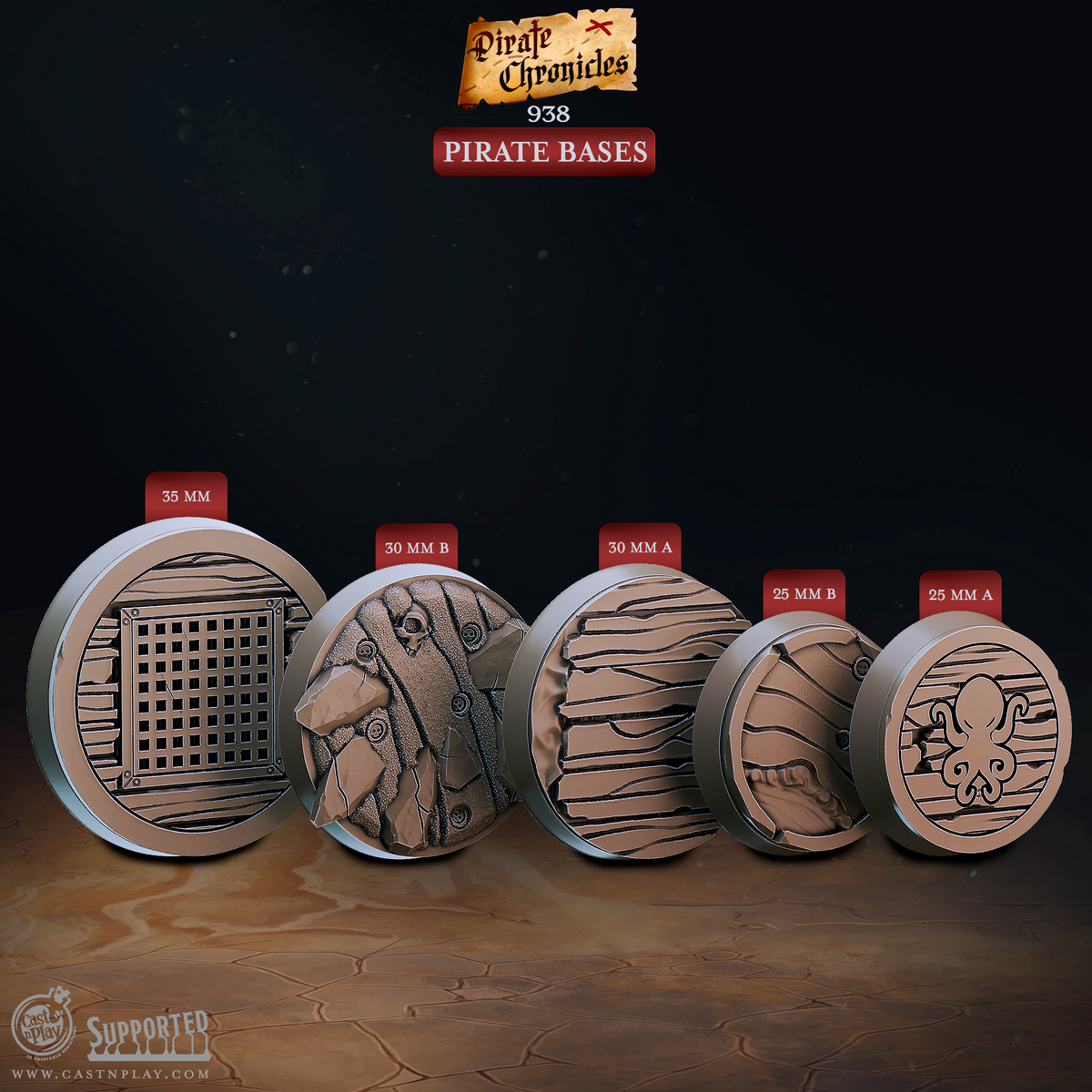 Pirate Bases 3D-printed model