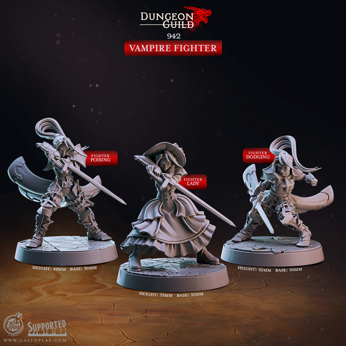 Vampire Fighter 3D-printed model
