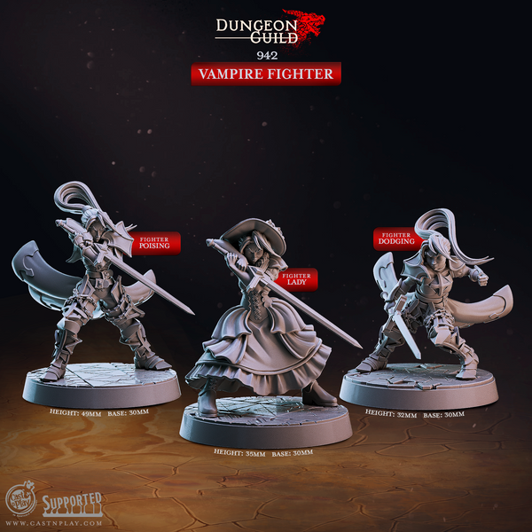 Vampire Fighter 3D-printed model